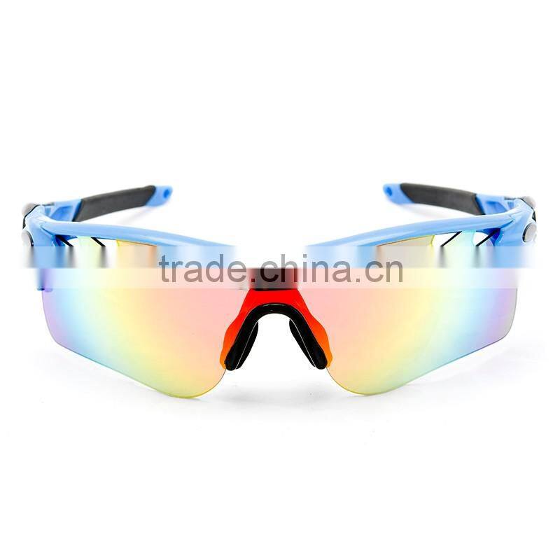 Hottest selling low MOQ color mixing 5 interchangeable lens bicycle sport sun glasses