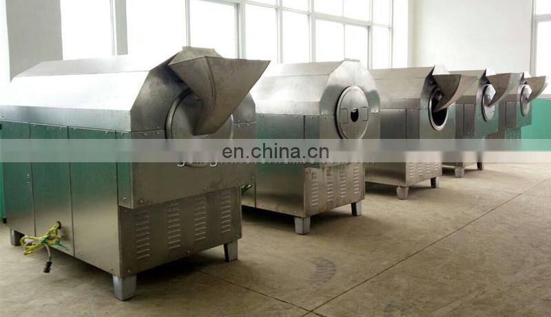 Automatic peanut electromagnetic roasting machine auto roasted sesame seeds almonds nuts induction drum roaster price for sale