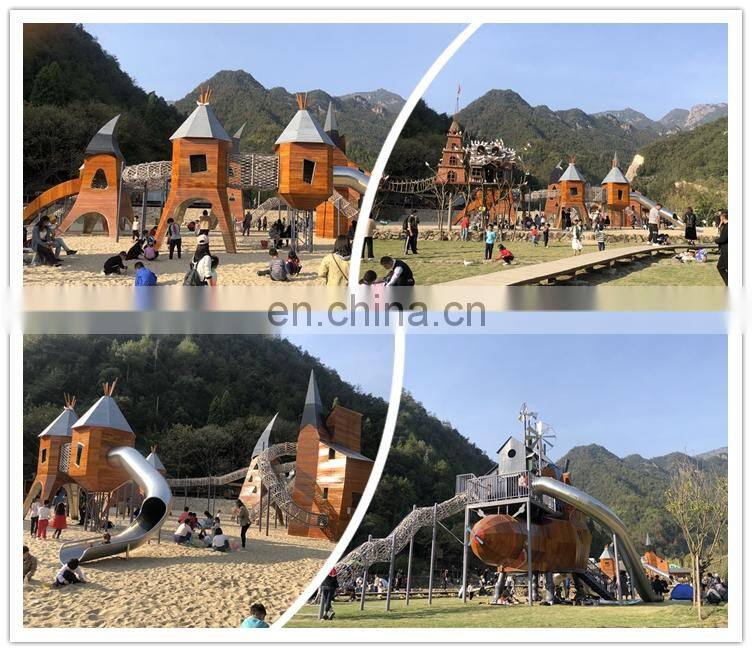 playground outdoor equipment playground stainless steel slides customized outdoor playground