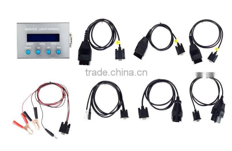 Car/vehicle diagnosis Universal 10 in 1 Service Light & airbag crash data reset tool
