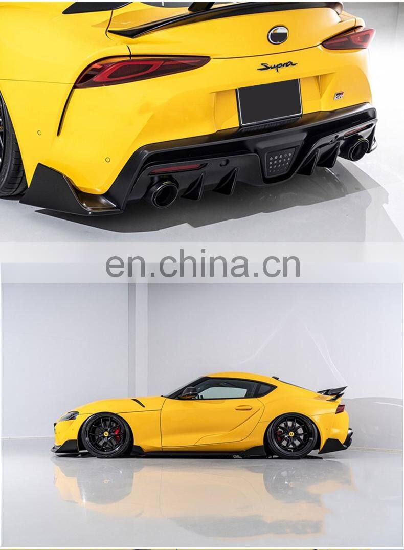 Runde Perfect Fitment For 19-20 Toyota Supra A90 Upgrade AIMGAIN Style Carbon Fiber Body Kit Front Lip Rear Lip Side Skirts Hood