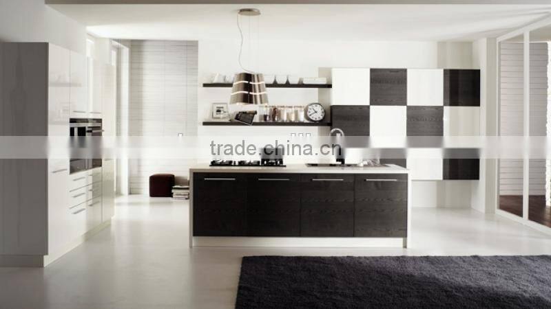Open style partical board kitchen cabinet,kitchen cabinet roller shutter door