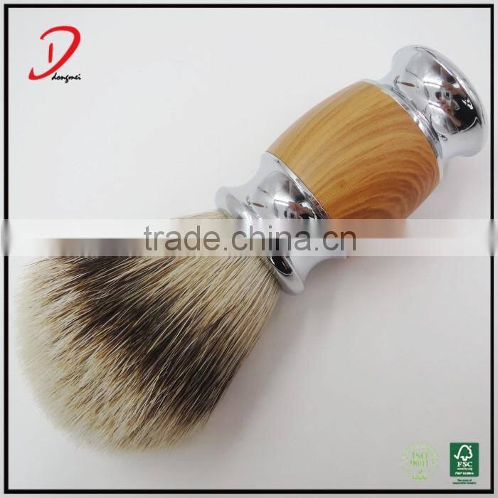 faux wood metal handle shaving brush set ,male shaving razor custom shaving set , shaving brush kits professional manufacturer