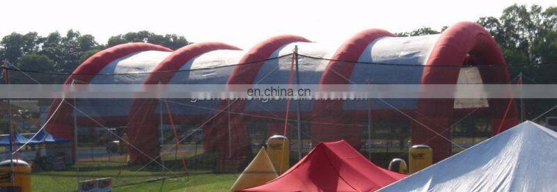 Hot Selling Pvc Inflatable Tent Tarpaulin Inflatable Paintball Netting Field Tent Paintball Arena Tent