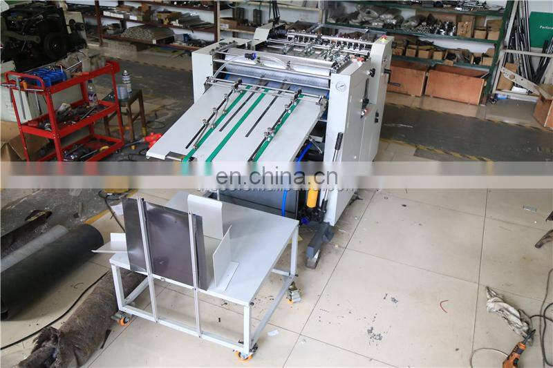 ZYWJ650 Automatic pu book cover carton Embossing Machine with Feeder, auto sheet feed kraft paper board embosser equipment