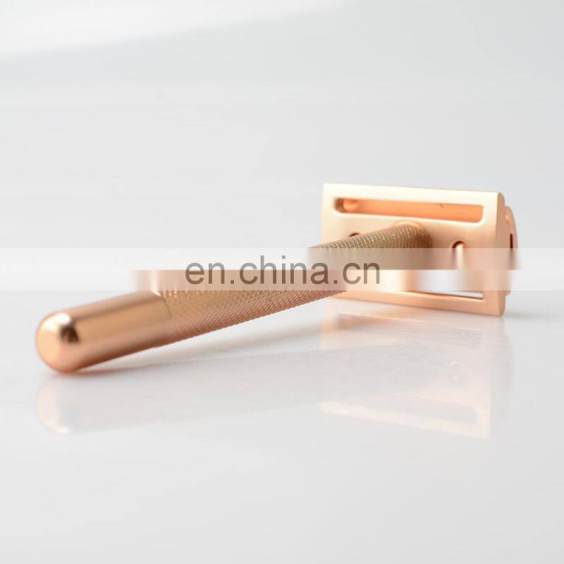 Private Label Razor Brands Best Golden Shaving Razor Set for Wet Shaving