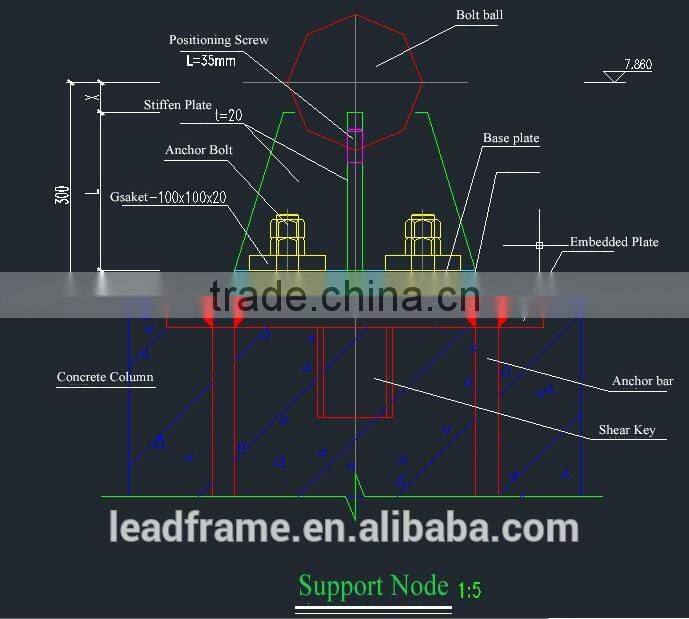 Top quality light steel truss function hall design