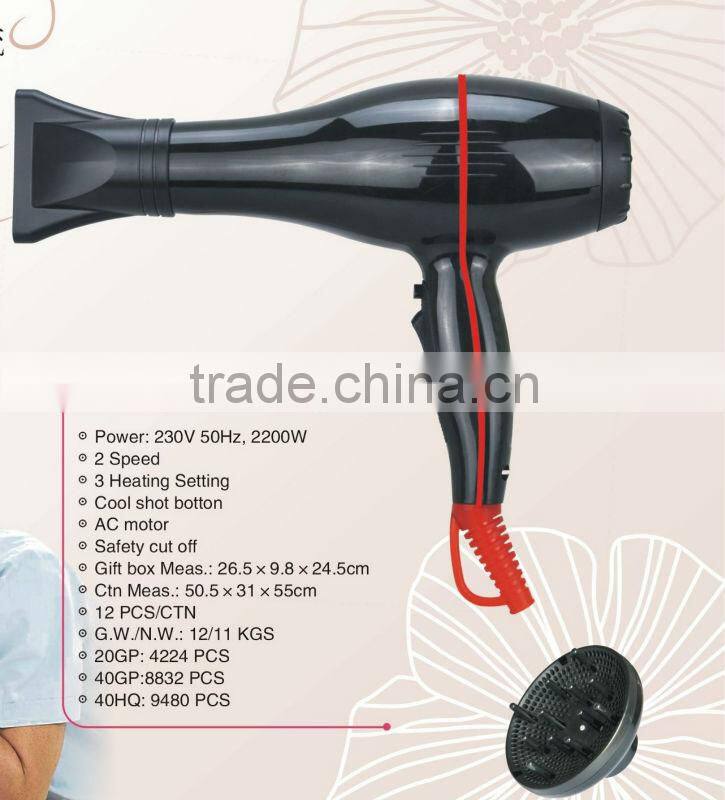 ac motor body dryer bathroom in ningbo electric appliance