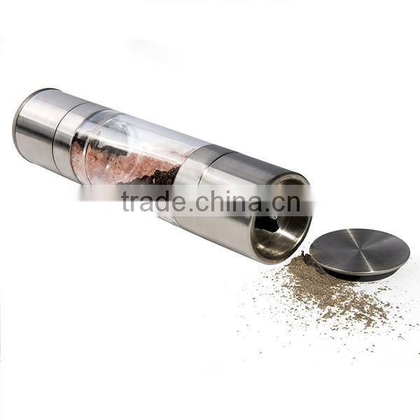 Manual Spice Crafts Salt and Pepper Grinder Set, Stainless Steel Salt Grinder