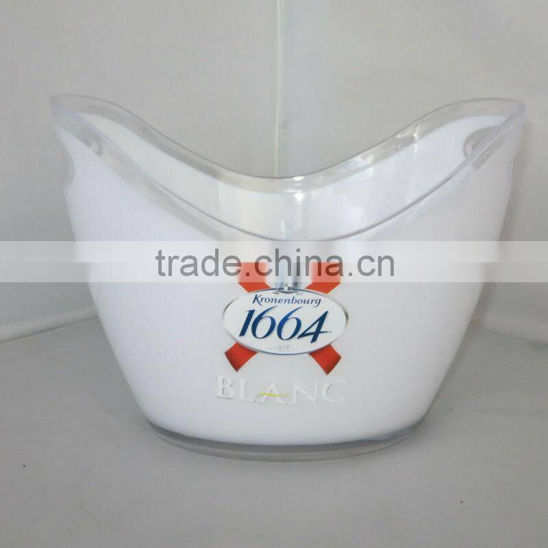CCBB-P201 2014 hot popular 3.5 L clear plastic ps beer ice bucket