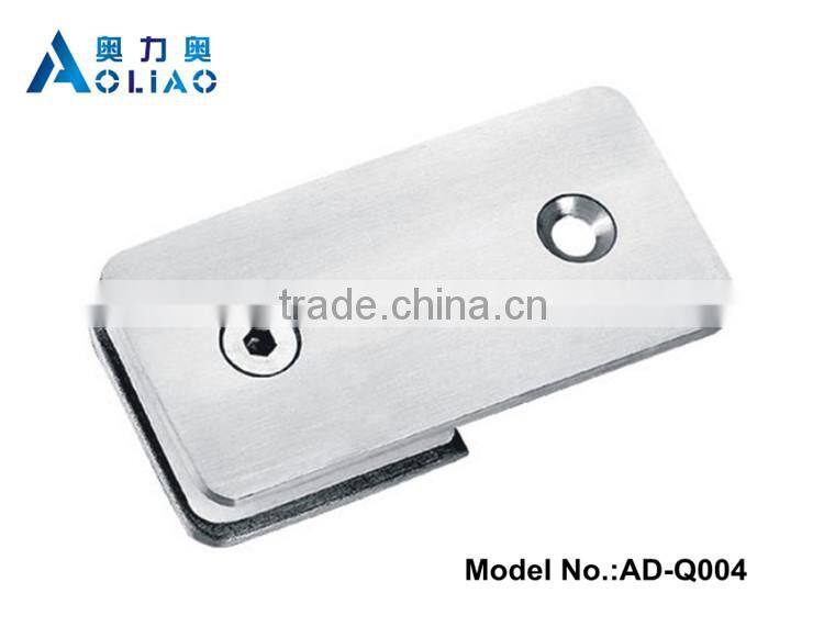 Stainless steel glass shelf clips and SS handrail clamps and handrail glass fixing