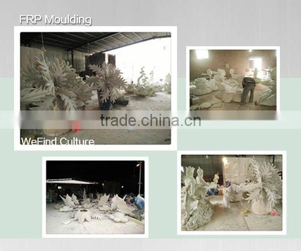 Outdoor Copper Forging Flying Lion Sculpture