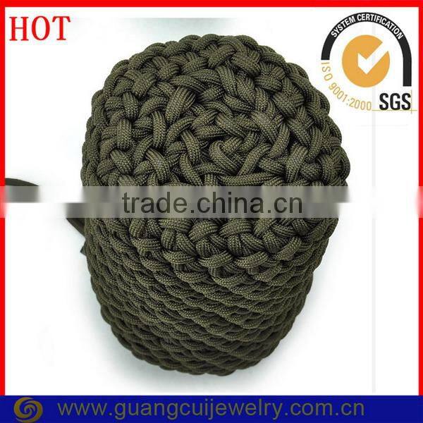 Fashion parachute rope woven outdoor emergency survival bottle shrink wrap sleeves