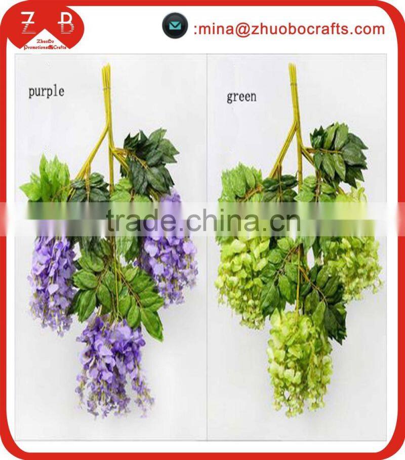 Large artificial westeria cheap wedding decorations silk flowers