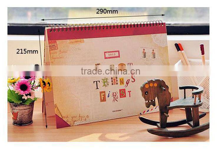custom 2016 calendar with customer's logo desk calendar for promotion