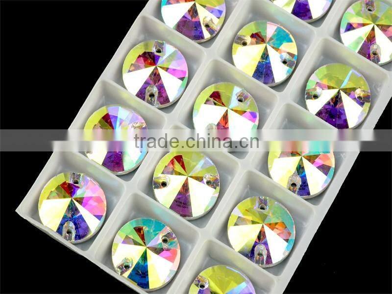 Foiled back crystal sew on stones, unfoiled crystal stones both available