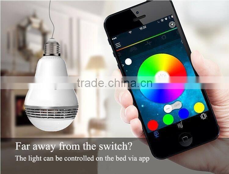 Cool Warm color changing smart music bluetooth speaker bulb