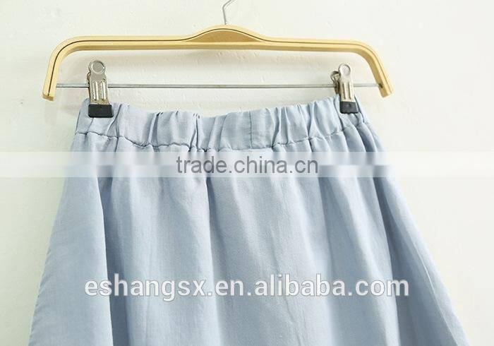Ladies cotton with lace layered fresh skirt