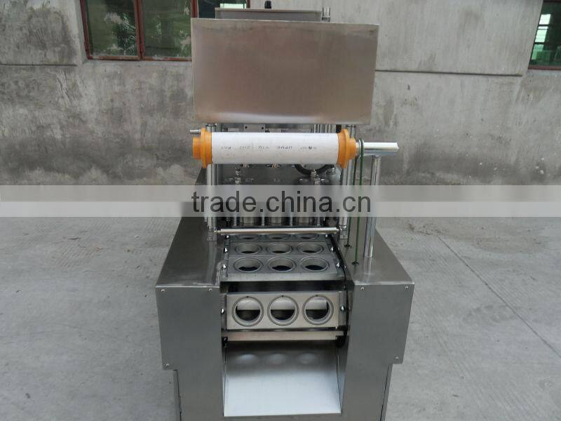 Automatic cup filling and sealing machine for juice/jelly/water