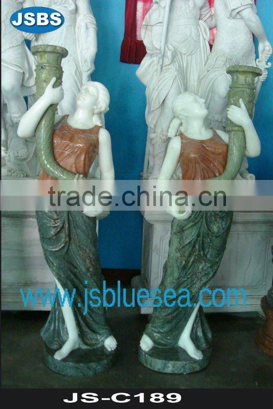 Stone sculpture of modern soldier