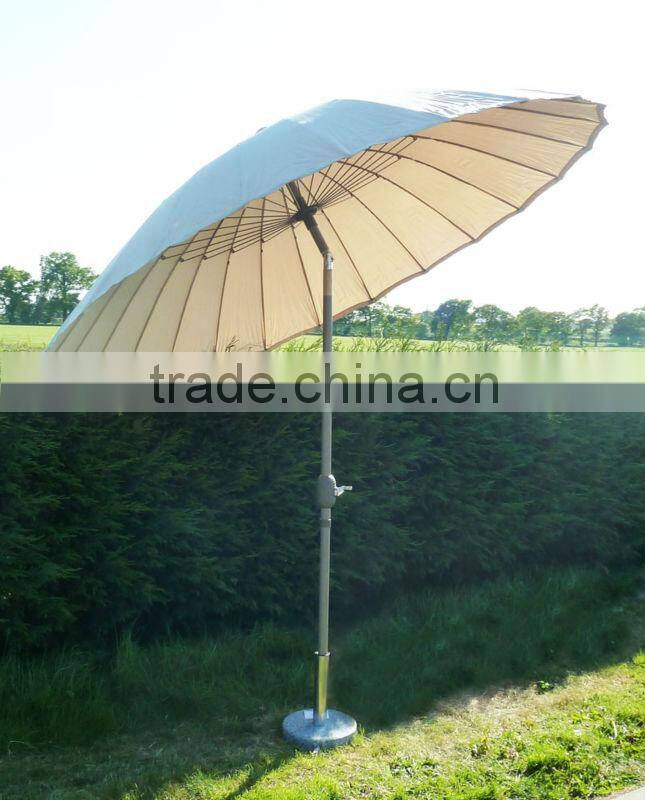 2.7M, Dia 38mm&1.1 Thickness Alu.Pole Garden Tilting Parasol With W/Crank