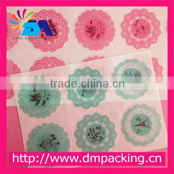 ordinary retangular paper ticker for cake box seal