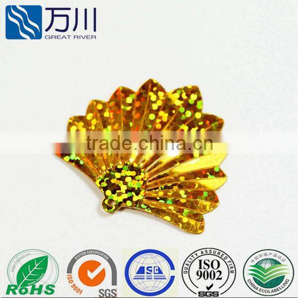 Hot sale popular loose black colorfan-shaped sequins for weddings dress