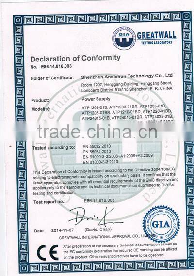 12V 5A CCTV camera power adapter