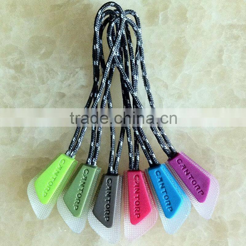 Colorful PVC Injection Zipper Puller