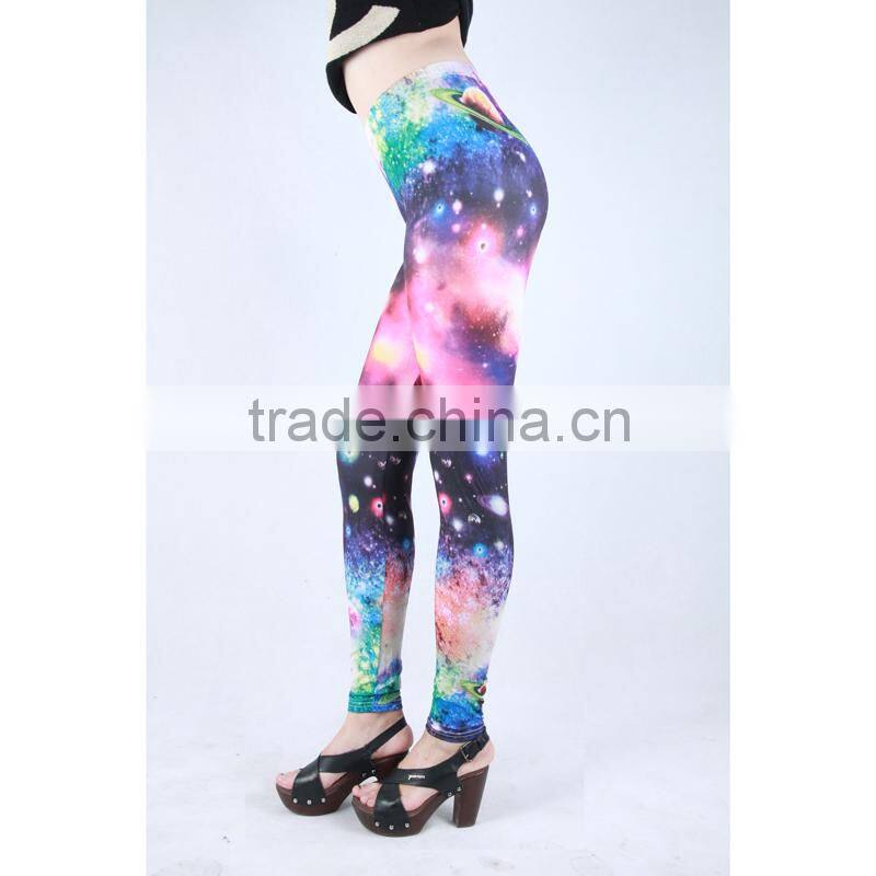 sexy printed women leggings with starry sky