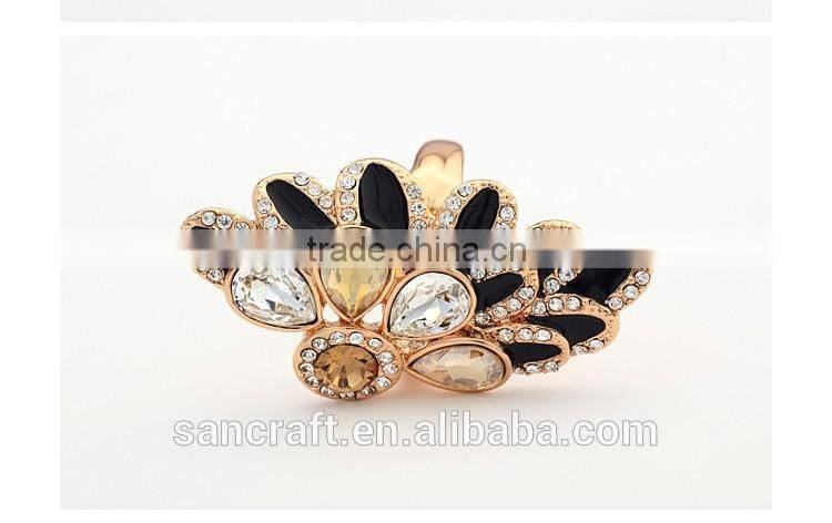 Exaggerated kundan ladies finger gold design fashion ring finger rings photos