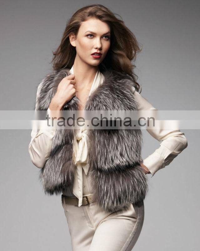 classic fox fur gilet