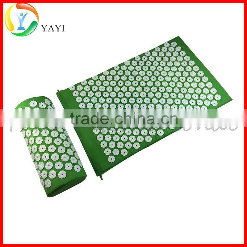 Back and Neck Pain Relief Acupressure Mat Set with Pillow