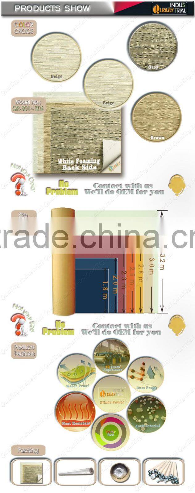 Jiangsu supplier wholesale ultraviolet-proof free sample roller blind fabric factory