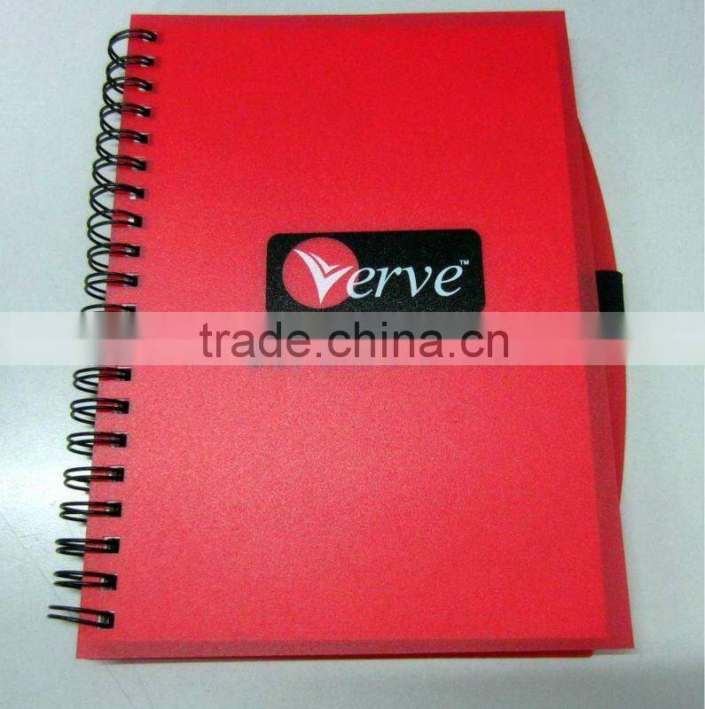 promotional PP cover notebook with pen