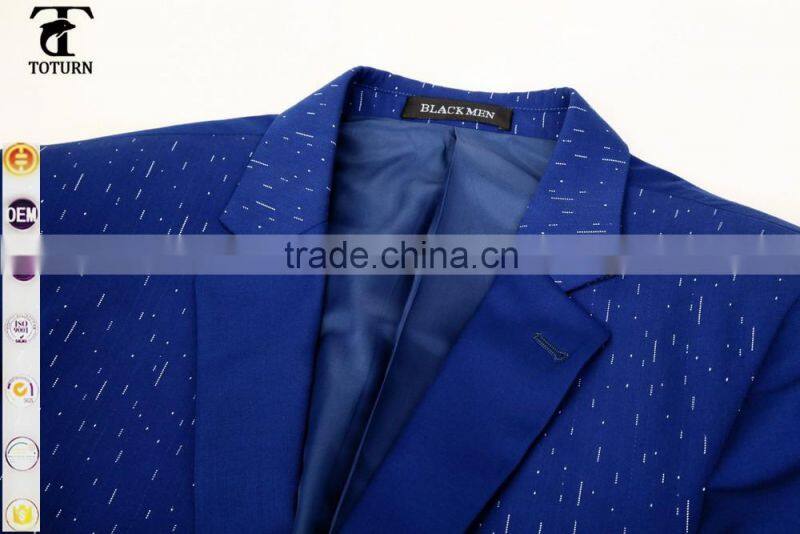 new products 2016 European Style direct manufacturer oem factory Formal Wear Slim Fit sky blue polyester fabric Business Suits