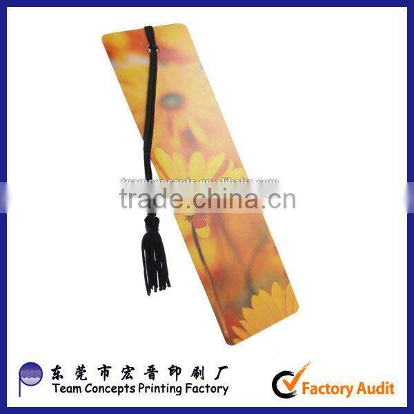 custom logo printing paper bookmark from china factory