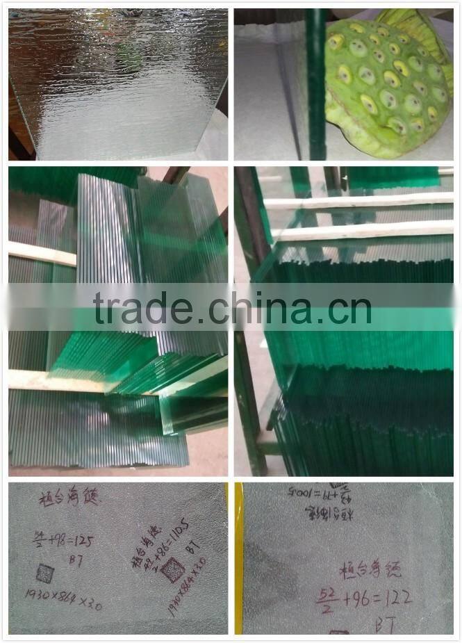 Toughened 5mm bathroom sliding glass door