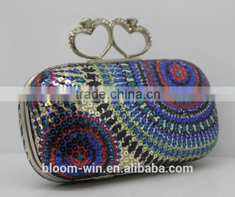 Newest design evening bag Luxury dinner bag elegant style hard case clutch bag