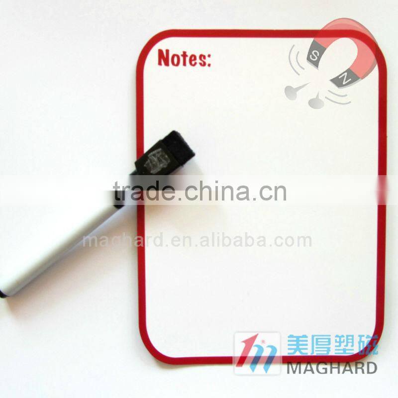 decorative magnet board with mark pen dry erase fridge magnet writing board