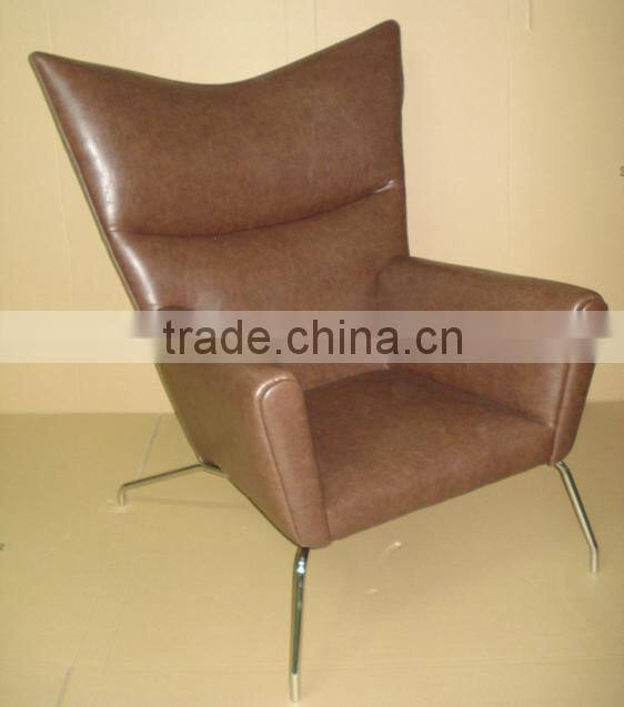 modern lounge chair, Hans J Wegner Wing chair replica