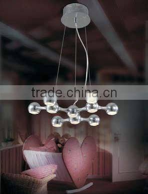 LED Electroplating Ball Chandelier Modern Minimalist Lighting Lamp