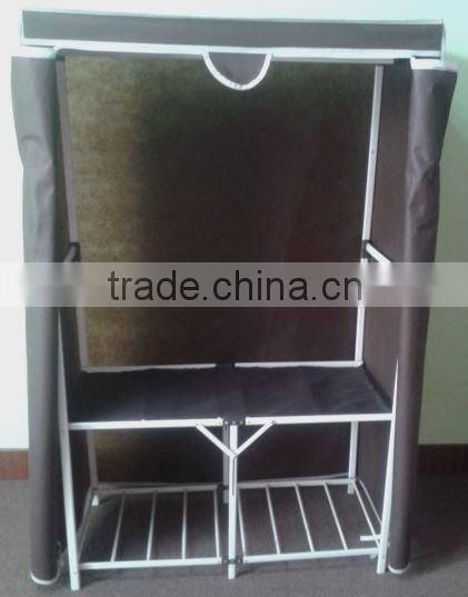 2015 High quality bedroom fabric wardrobe design