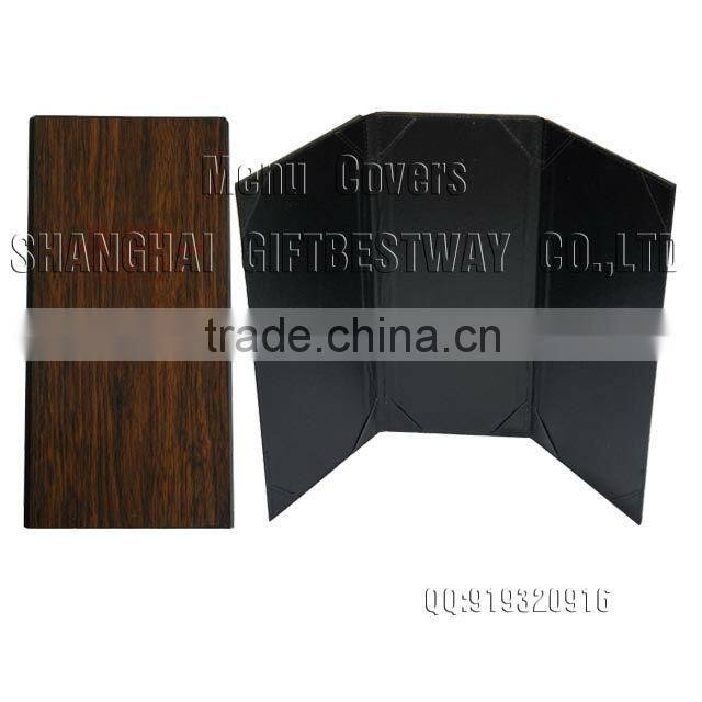 New promotional wholesale restaurant wood menu cover
