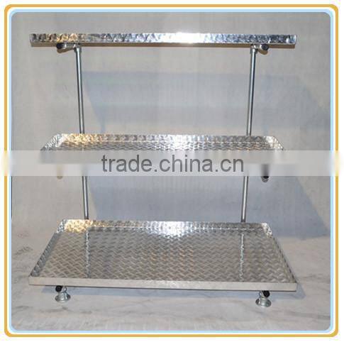 metal display shelf, show shelf for stores