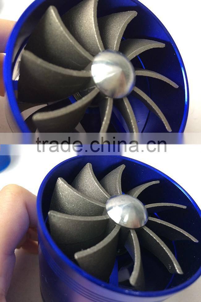 Universal racing Fuel Saver Air Intake Fuel Gas Fan