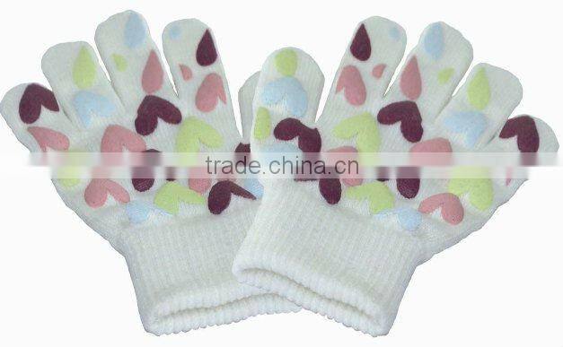 Knitted kids finglerless gloves