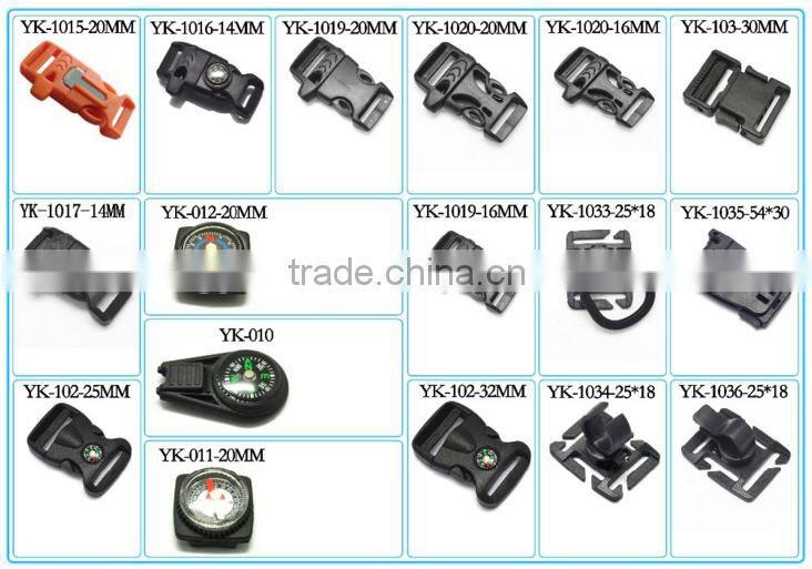 Yukai luggage & bag accessories plastic side release buckle clasps wholesale