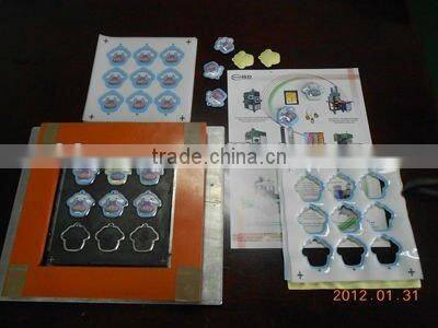 Automatic high frequency welding and cutting machine for plastic PVC keychain making
