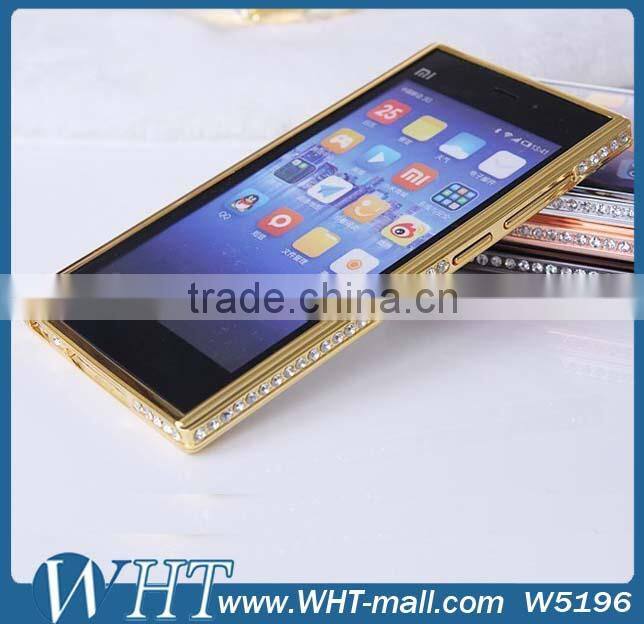 Bling Bling Diamond Protective Bumper Case for Xiaomi Mi3, for Xiaomi Mi3 Bumper Case
